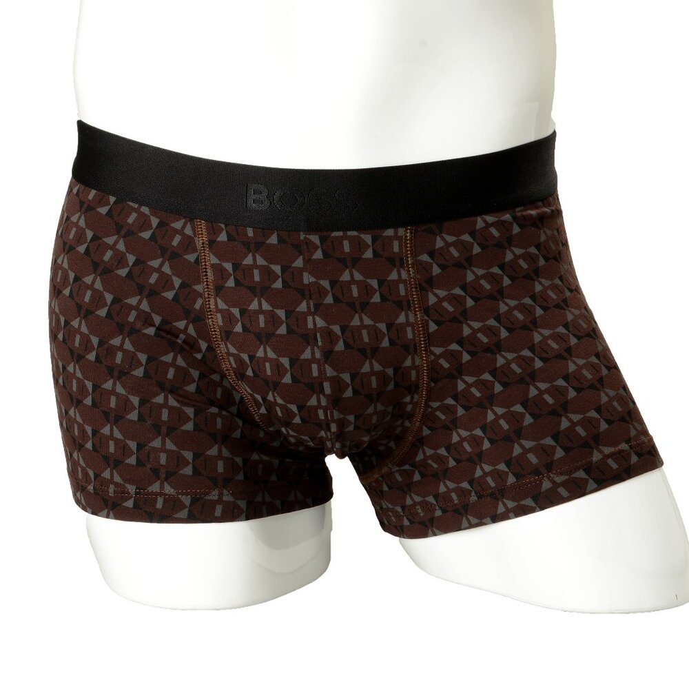 Hugo Boss Men's "Trunk Geometric" Stretch Trunk Underwear US M IT 50